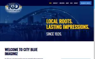 City Blue Imaging website