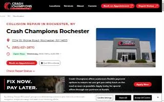Crash Champions Collision Repair Rochester website