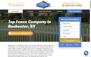 Fencing Rochester NY website