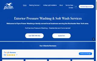 Flynn Power Washing website