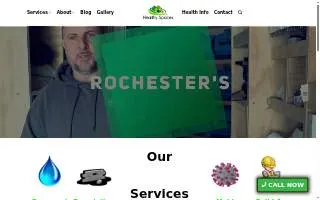 Healthy Spaces Inc. of Rochester website