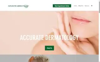 Accurate Dermatology website