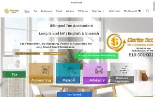 Clarita Ortega Tax & Accounting Solutions website