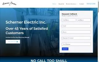 Scherner Electric Inc. website