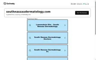 South Nassau Dermatology website