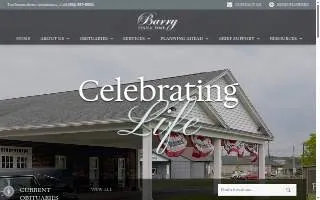 Barry Funeral Home website
