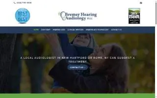 Bremer Hearing and Audiology website