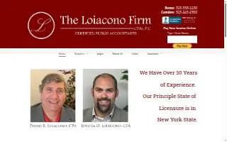The Loiacono Firm CPA, PC website
