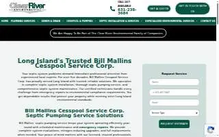 Bill Mallins Cesspool Service Corp. of Ronkonkoma website