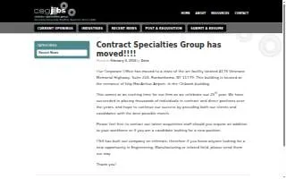 Contract Specialties Group of Ronkonkoma website