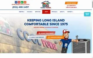 Cool Power LLC of Ronkonkoma website
