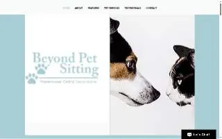 Beyond Pet Sitting of Roosevelt website