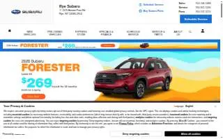 Rye Subaru website