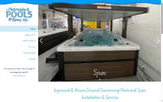 Adirondack Pools & Spas, Inc. of Saratoga Springs website