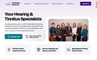 Audiologic Solutions of Saratoga Springs website