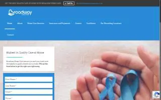 Broadway Homecare website