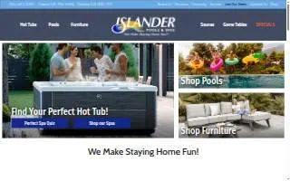 Islander Pools & Spas Inc website