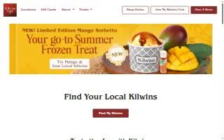 Kilwins Ice Cream - Chocolate - Fudge of Saratoga Springs website