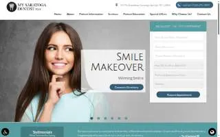 My Saratoga Dentist PLLC website