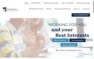 Saratoga Medicare Group website