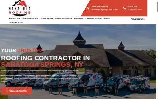 Saratoga Roofing Co website