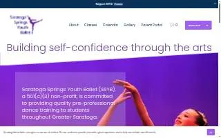 Saratoga Springs Youth Ballet website