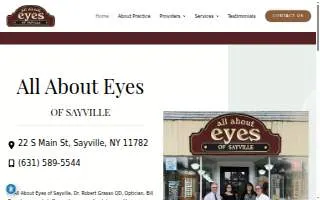 All About Eyes Of Sayville website