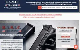 Basic Training NY website