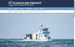 Coastline Freight & Charter website
