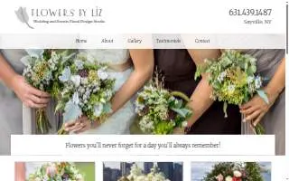 Flowers by Liz : Weddings and Events Floral designer and Flower farmer. By appointment website