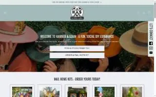 Hammer & Stain DIY Workshops Sayville website