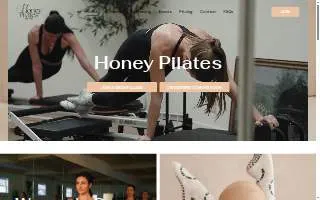 Honey Pilates Sayville website
