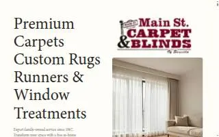 Main Street Carpet & Blinds of Sayville website