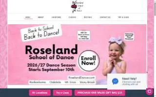 Roseland Dance, Oakdale website