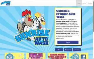 Sunrise Auto Wash website