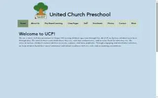 United Church Preschool website