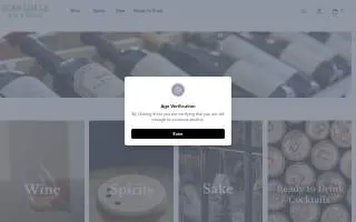 Scarsdale Wine & Spirits website