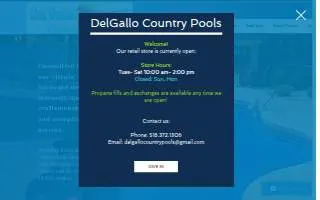 DelGallo Country Pools website