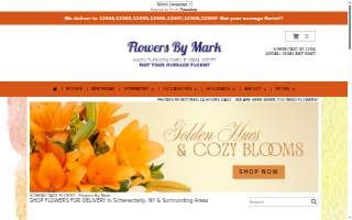 Flowers By Mark website
