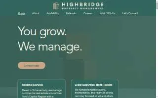 Highbridge Property Management website