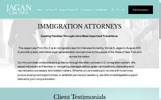 Jagan Law Firm, PLLC (Upstate Location) of Schenectady website