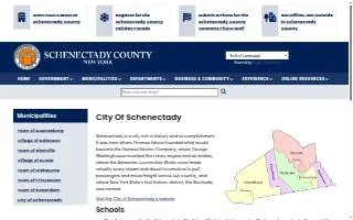 Schenectady County Aging Office website