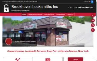 Brookhaven Locksmiths Inc. of Selden website