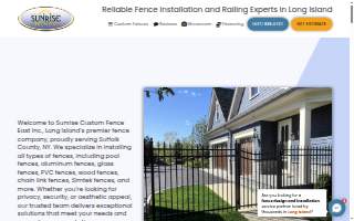 Sunrise Custom Fence East Inc. of Shirley