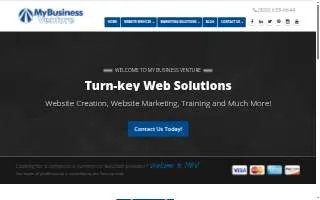 My Business Venture website