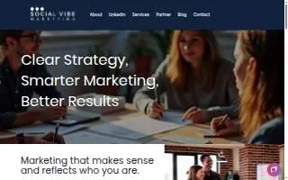 Social Vibe Marketing website