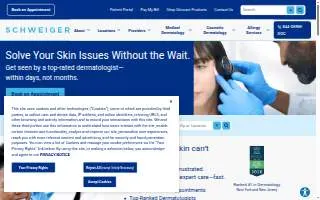 Schweiger Dermatology Group - Suffern of Spring Valley website