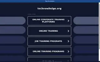 TechNowledge of Spring Valley website