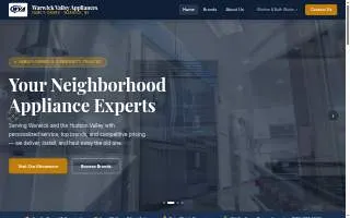 Warwick Valley Appliances website