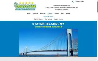 Crazy Clean Cleaning Services website